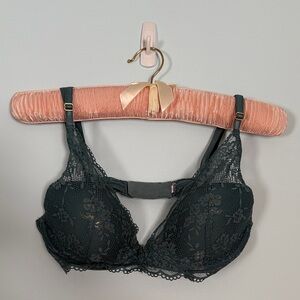 Victoria's Secret Love Cloud Lace Plunge Bra in Teal